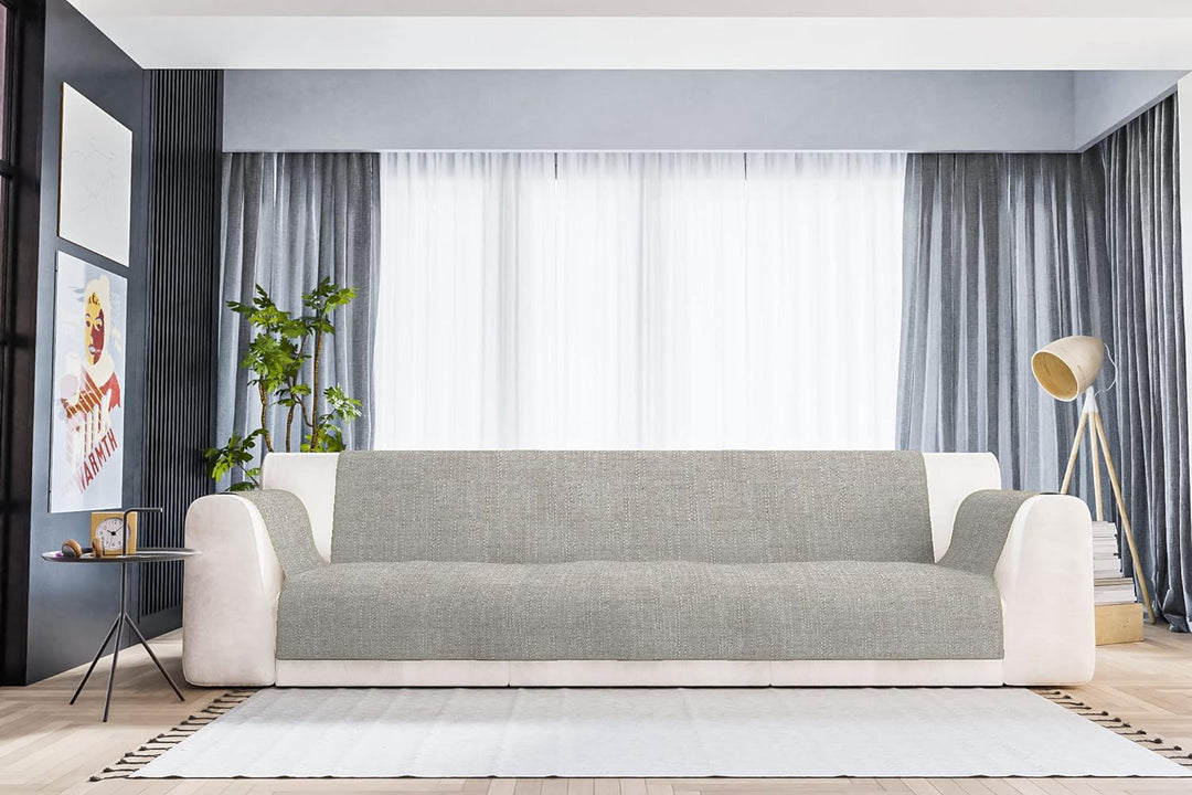 Komfort-Antigleiten-Sofa-Decke,4 Plätze, beige 4 Plätze Beige, 4 Plätze Beige