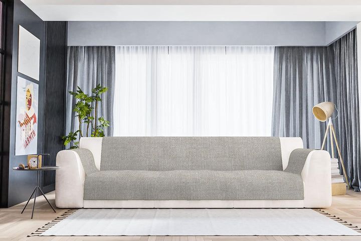 Komfort-Antigleiten-Sofa-Decke,4 Plätze, beige 4 Plätze Beige, 4 Plätze Beige
