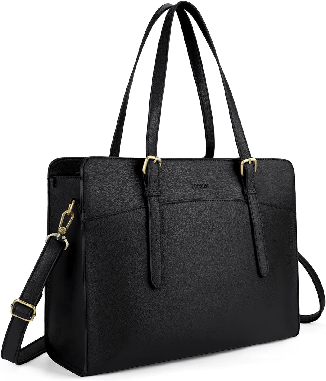 ECOSUSI Laptop Handtasche Damen Laptoptasche 15,6 Zoll Schultertaschen Shopper Damen Gross Aktentasc