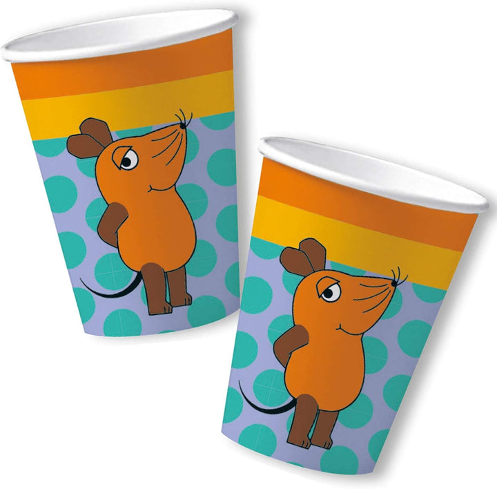 104-tlg Party-Set * DIE SENDUNG MIT DER MAUS * für Kindergeburtstag mit Teller + Becher + Servietten
