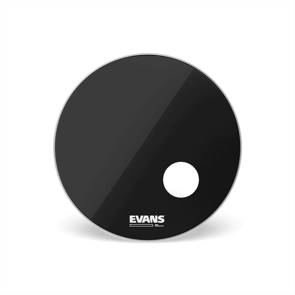 Evans BD26RB Resonanzfell mit 12,7 cm (5 Zoll) Loch 66 cm (26 Zoll) schwarz, 26 Zoll