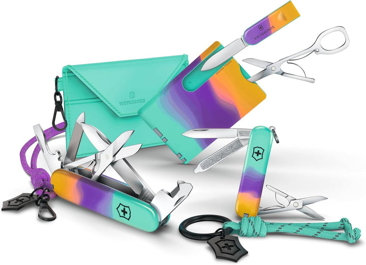 Victorinox Taschenmesser Classic SD, 7 Funktionen, Swiss Made, Multitool für Frauen, Schlüsselanhäng