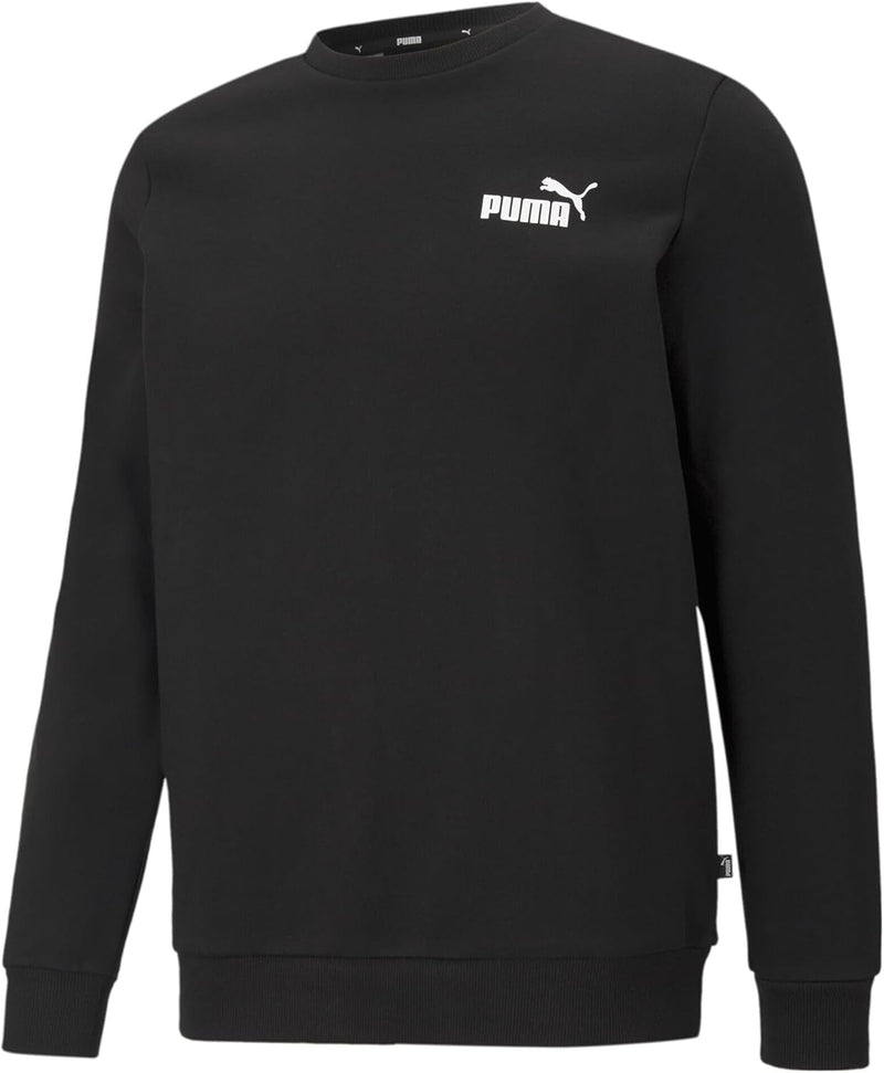 PUMA Herren ESS Small Logo Crew Sweatshirt XS Puma Schwarz, XS Puma Schwarz