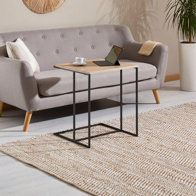 IDIMEX Beistelltisch VITORIO im minimalistischen Design, eleganter Wohnzimmertisch mit Metallgestell