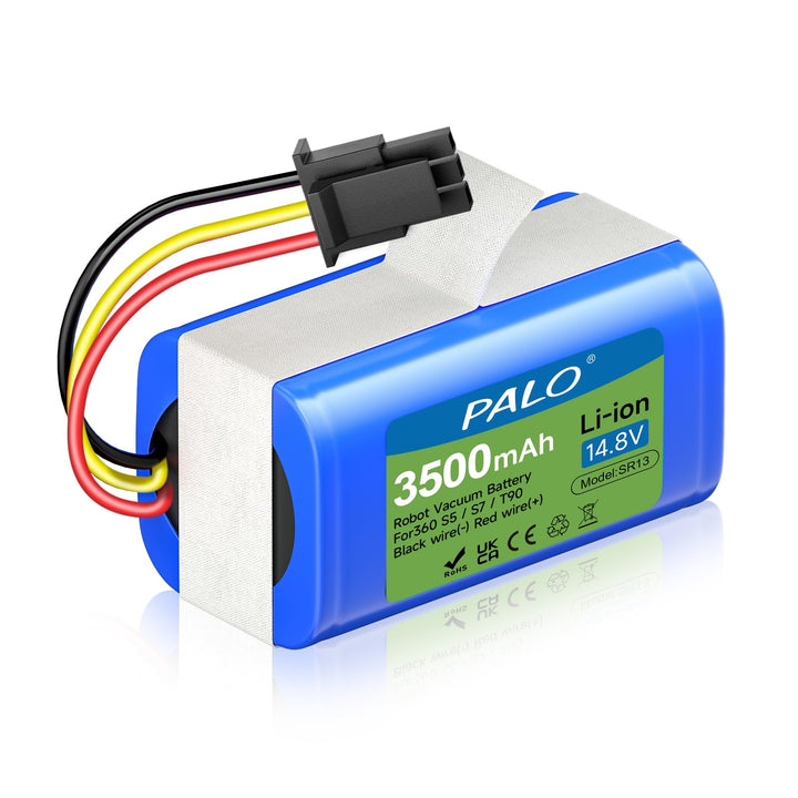 3500mAh Ersatz Akku für 360 S5 S7 S7 Pro T90 X9 M26-4S1P Saugroboter, 14.8V Wiederaufladbarer Akku B