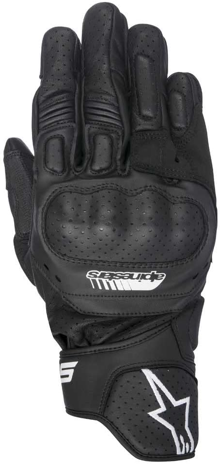 Alpinestars Handschuhe SP-5 Leder Motorrad Sporthandschuh schwarz GröÃŸe XXL / 11 XL Schwarz, XL Sch
