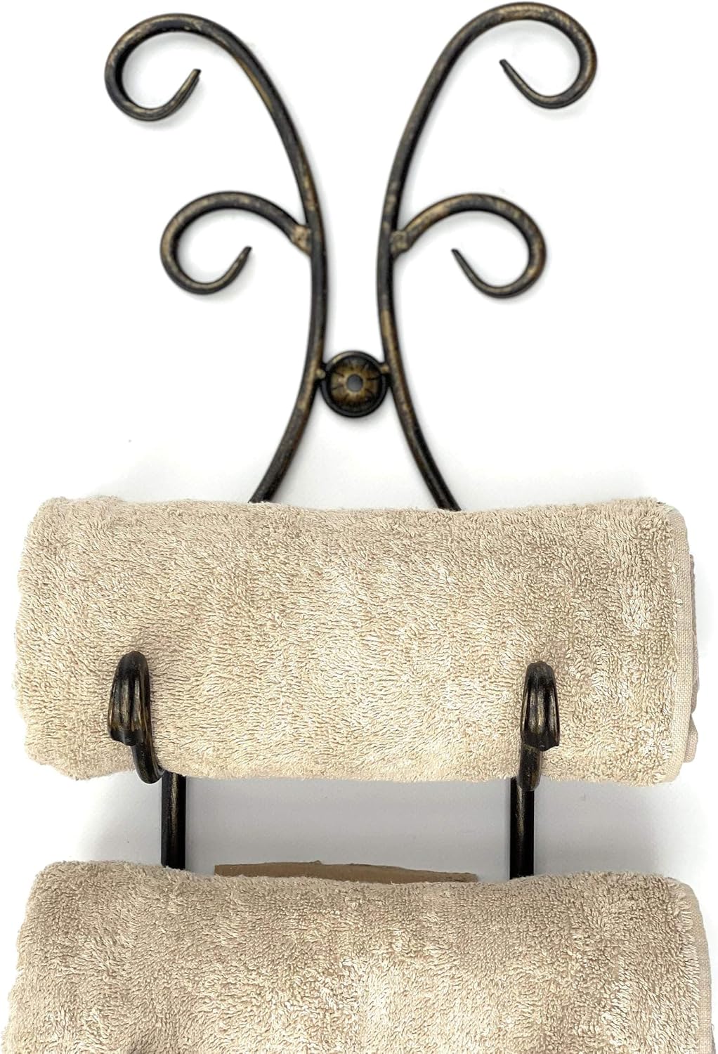 DanDiBo Handtuchhalter Schwarz Wand Bad 568 Badezimmer Handtuchregal Aufbewahrung Badetuchhalter Wan