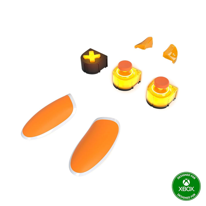 Thrustmaster ESWAP X LED ORANGE CRYSTAL PACK, Pack of 7 Backlit Orange Modules, NXG Mini-Sticks, Hot
