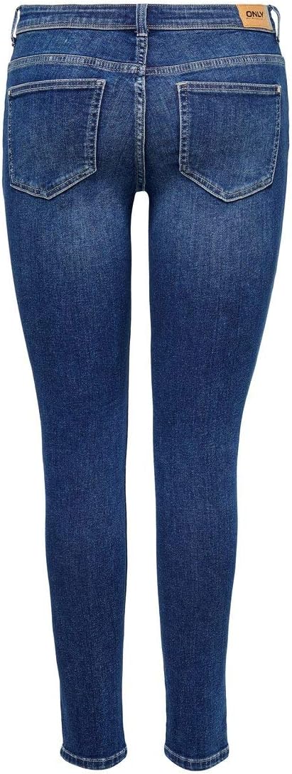 ONLY Damen Hose 27W / 34L Dark Blue Denim, 27W / 34L Dark Blue Denim