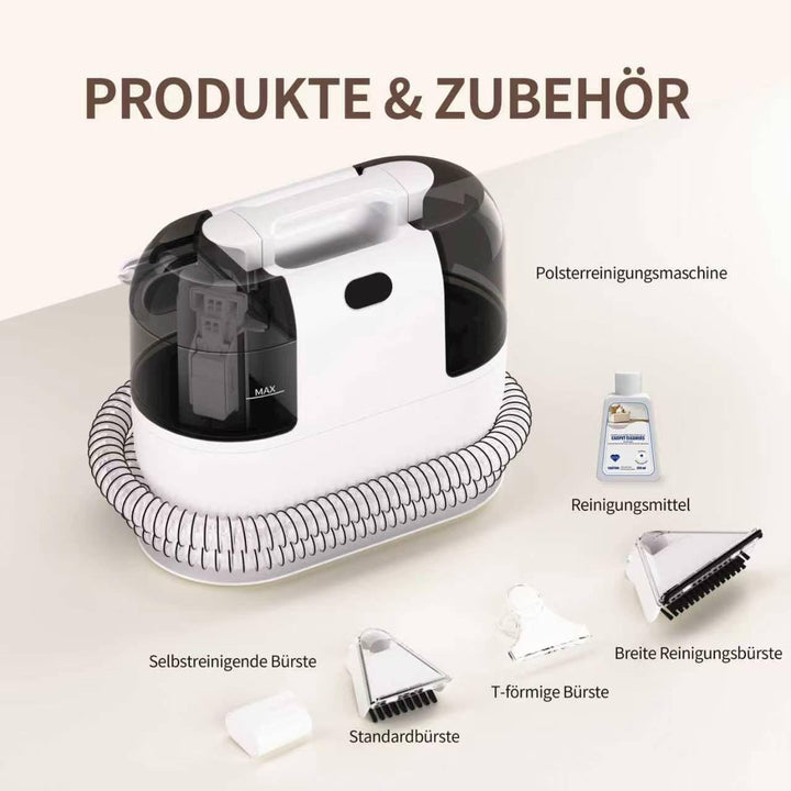 PUREBEAR Waschsauger Polsterreiniger Gerät, 500W Nasssauger