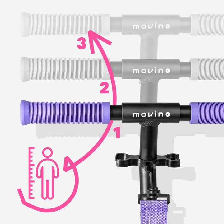 MOVINO Infinity Roller Scooter City Roller Tretroller Klappbar Höhenverstellbar Mit Flaschenhalter F