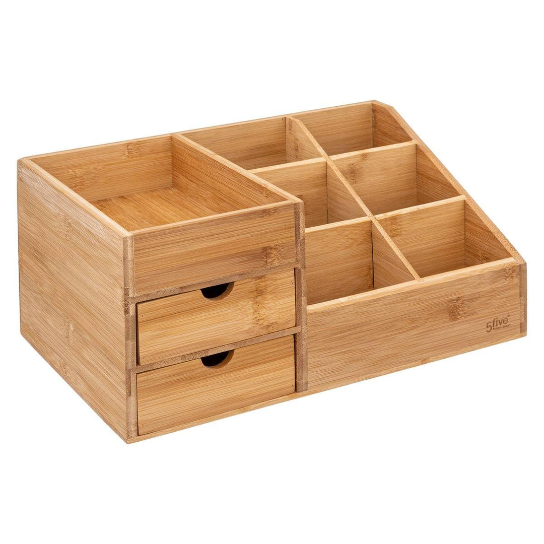 5five - organizer 2 schubladen 6 fächer bambus