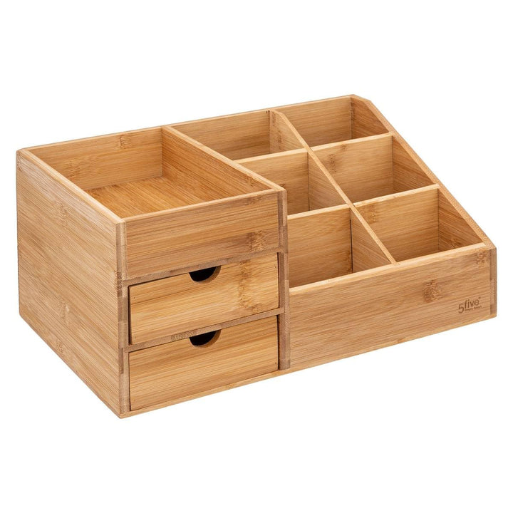 5five - organizer 2 schubladen 6 fächer bambus