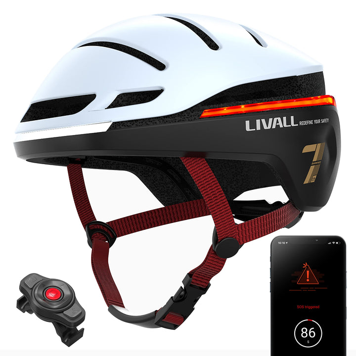 LIVALL Evo21 Fahrradhelm Weiss M 54 - 58 cm Single, Weiss M 54 - 58 cm Single