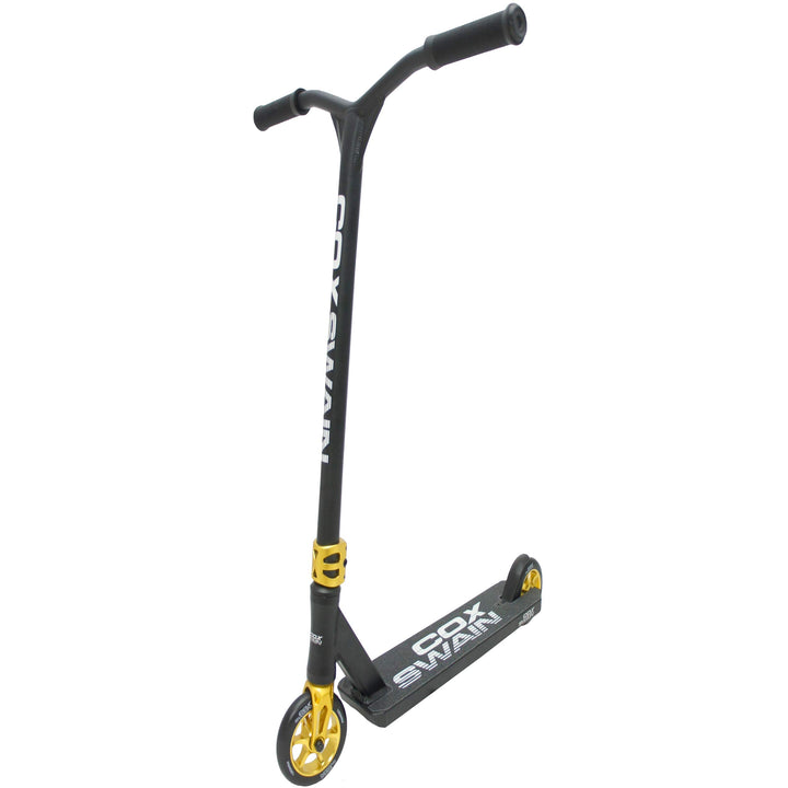 Cox Swain Stunt Scooter V-120 mit 120mm Rollen - ABEC9 Lager - Das Neue Topmodell Black/Gold, Black/