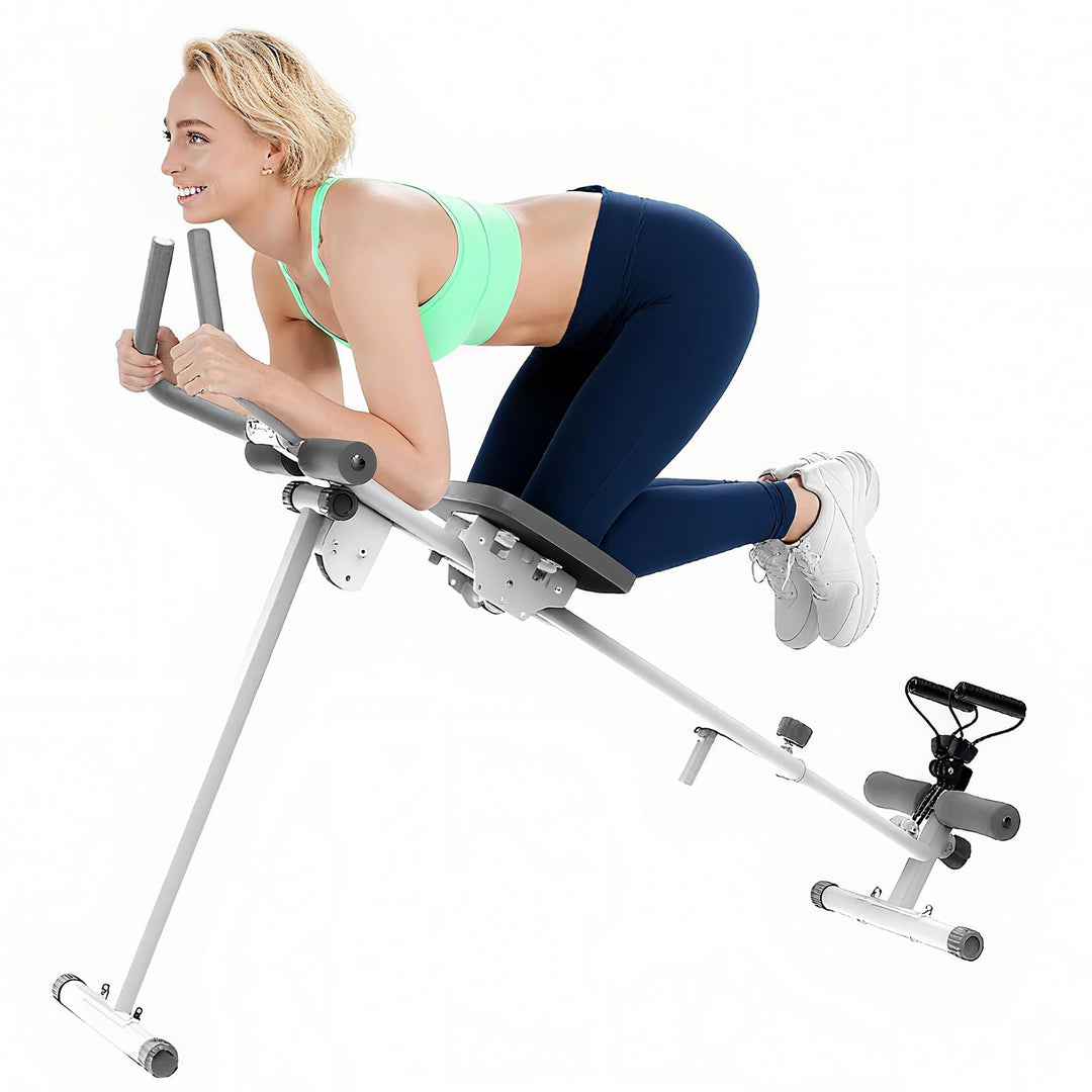 Rudergerät für Zuhause, 4-in-1-Übungsausrüstung, Klappbar Rudermaschine/Beinpressmaschine/Ab Glider