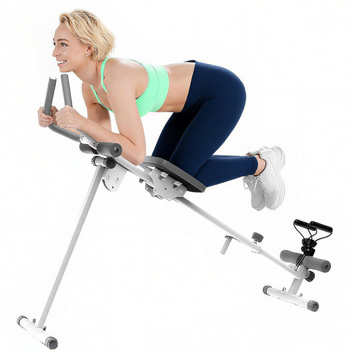 Rudergerät für Zuhause, 4-in-1-Übungsausrüstung, Klappbar Rudermaschine/Beinpressmaschine/Ab Glider