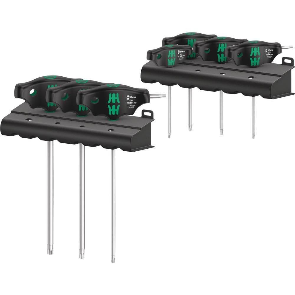 Wera 05023452001 467/7 TORX® HF Set 1, Quergriff-Schraubendrehersatz, TORX® mit Haltefunktion, 7-tei