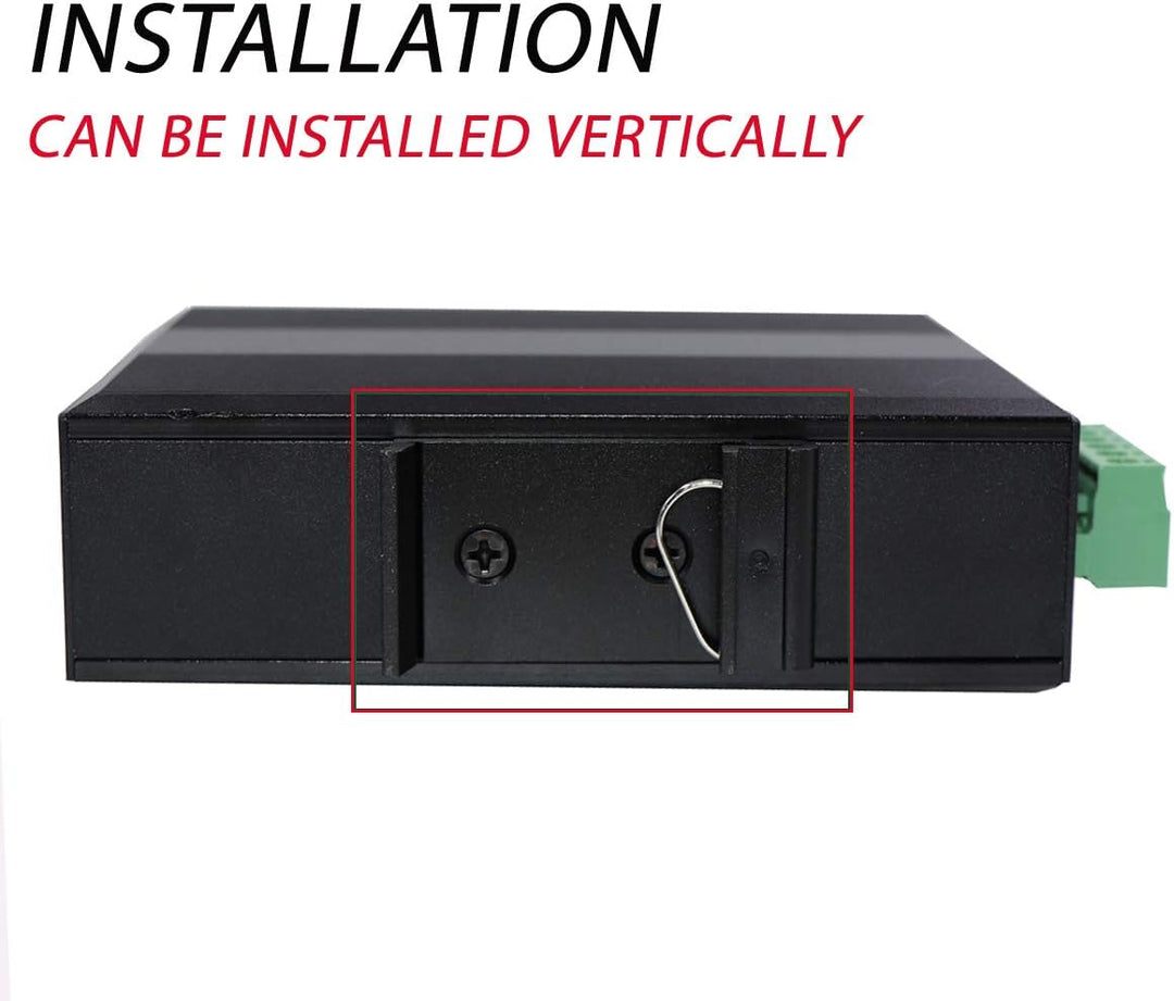 Harter 6-Port-Gigabit-Industrie-Glasfaserschalter für den Aussenbereich 2 SFP-Glasfaseranschluss und