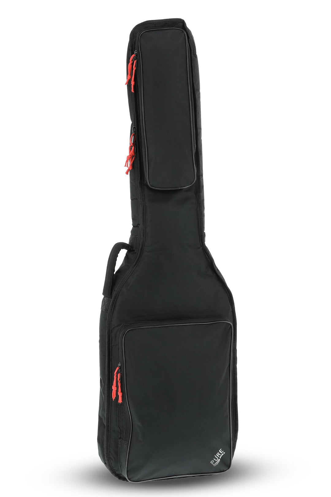 PURE GEWA Gitarren Gig-Bag Serie 120 für E-Bass, schwarz, 20 mm Schaumstoffpolsterung mit grosser No