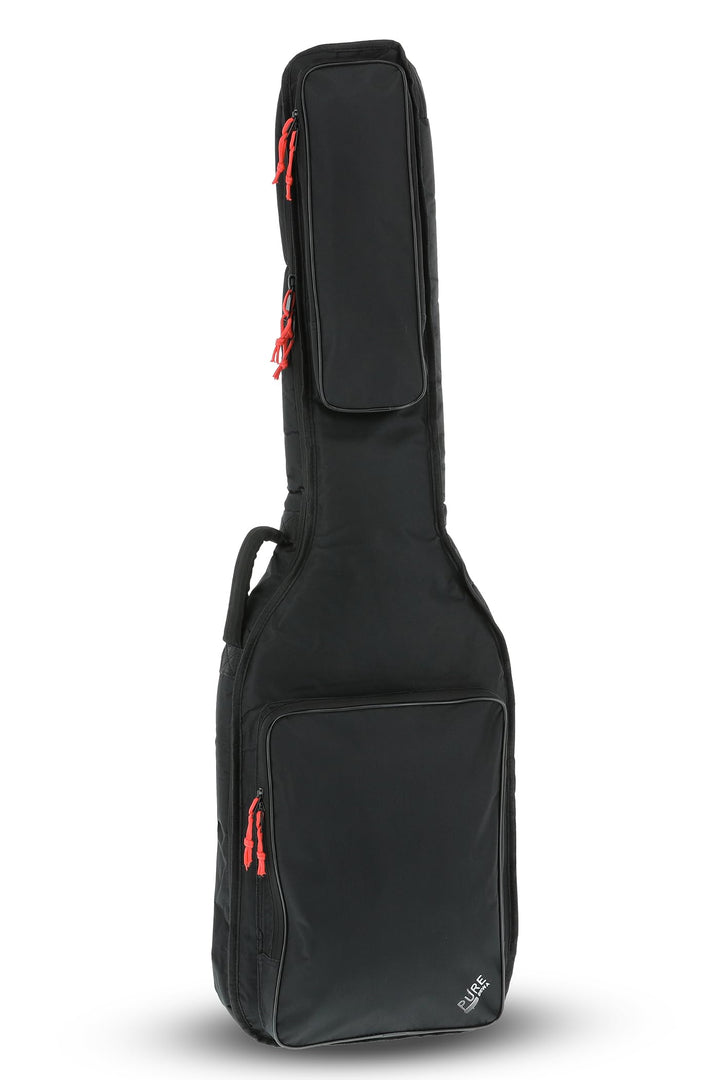 PURE GEWA Gitarren Gig-Bag Serie 120 für E-Bass, schwarz, 20 mm Schaumstoffpolsterung mit grosser No