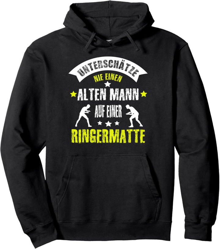 Ringer Spruch Ringen Motiv Ringermatte Geschenkidee Pullover Hoodie