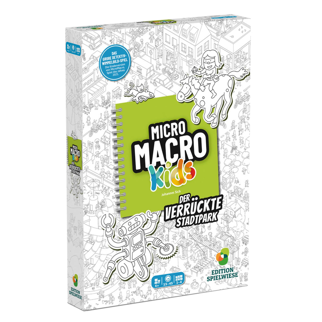 Edition Spielwiese, MicroMacro Kids: Der verrückte Stadtpark, Familienspiel für Junge Detektive, Spa
