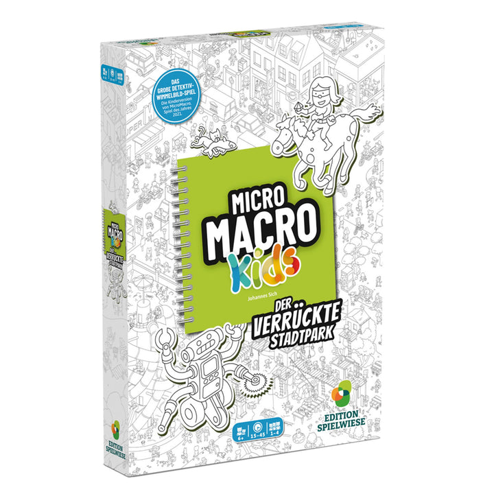 Edition Spielwiese, MicroMacro Kids: Der verrückte Stadtpark, Familienspiel für Junge Detektive, Spa