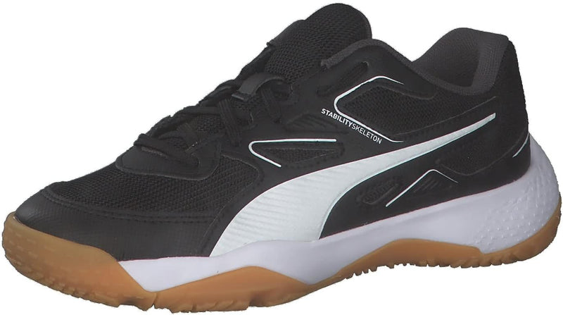 PUMA Unisex Kinder Solarflash Jr Leichtathletik-Schuh 28 EU Puma Black Puma White High Risk Red Gum,