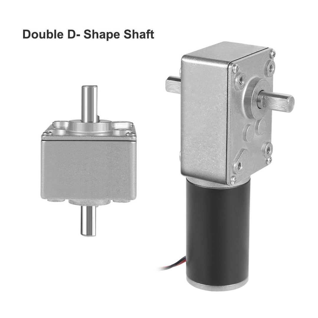 sourcing map Doppelwellen Wurm Zahnrad Motor DC 12V 40RPM Hoch Drehmoment Geschwindigkeit Reduzierun