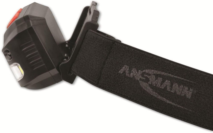 ANSMANN Akku LED Kopflampe - Profi LED Arbeitsleuchte mit 250 Lumen - Stirnlampe LED ideal zum Radfa