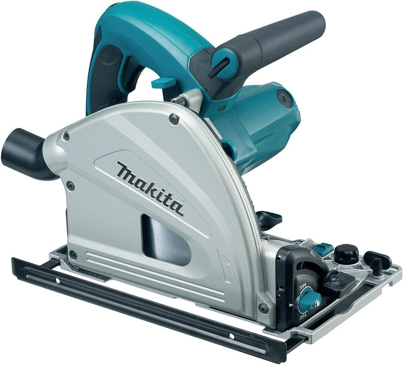 Makita SP6000K1 Tauchsäge mit Führungsschiene und Systainer Blau