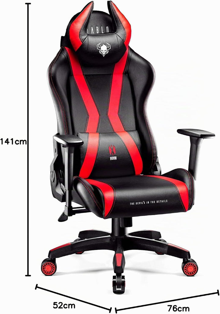 Diablo Gaming Stuhl X-Horn 2.0 Bürostuhl Gamer Chair Schreibtischstuhl 3D Armlehnen Ergonomisches De