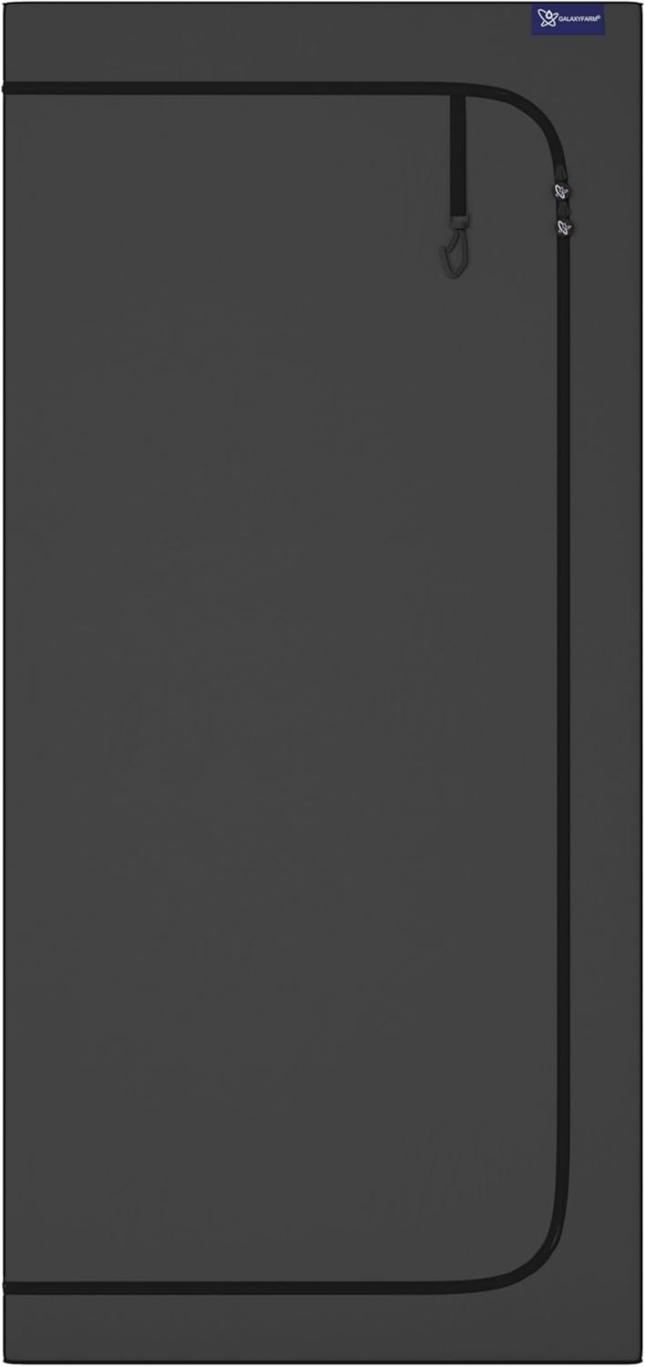 GALAXYFARM - Growzelt Galaxyfarm Luna Lite, Grow Box mit Lüftungsöffnungen, für den Innenanbau - Gro
