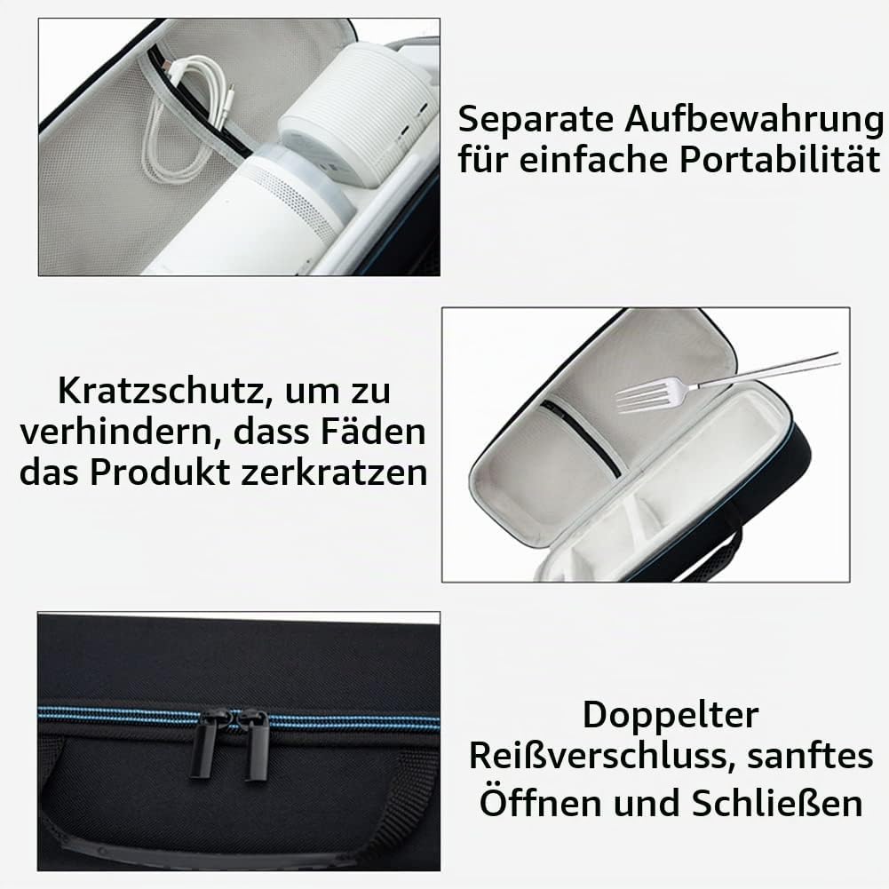 Meijunter Projektor Tragbarer Aufbewahrungskoffer Outdoor Schutztasche Kompatibel mit Samsung The Fr