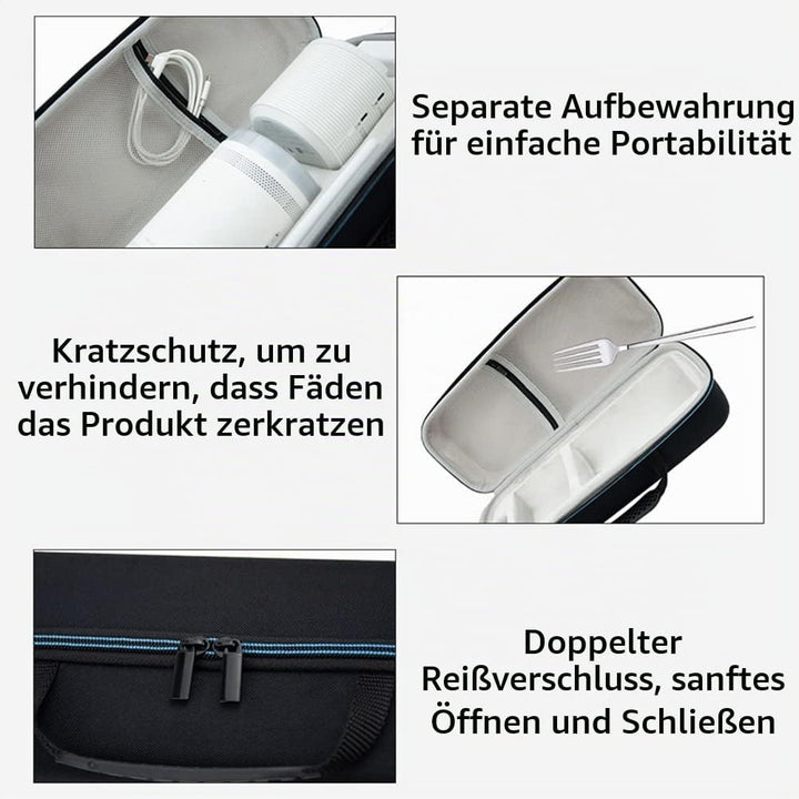 Meijunter Projektor Tragbarer Aufbewahrungskoffer Outdoor Schutztasche Kompatibel mit Samsung The Fr