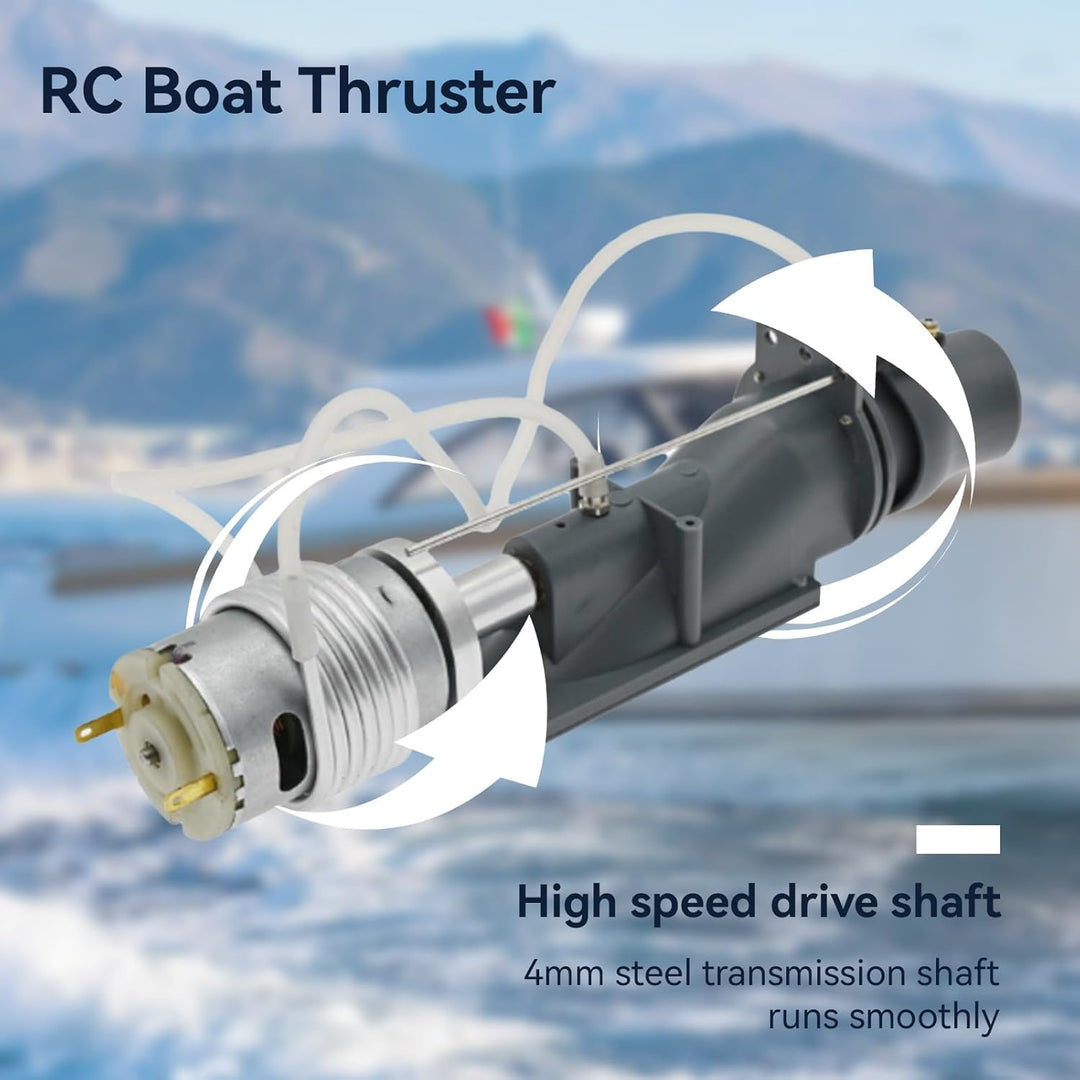 RC Boot Triebwerk, RC Boot Jet Pumpen Drücker Set Graues 26mm Triebwerk Mit 540 Bürstenmotor Kühlerr
