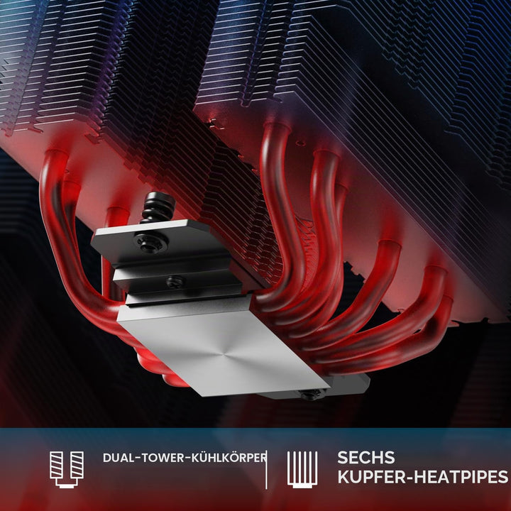 ID-COOLING FROZN A620 PRO SE - Doppelturm Luft-CPU-Kühler, 6×Ф6mm Wärmerohre, Zwei 120x120x25mm leis