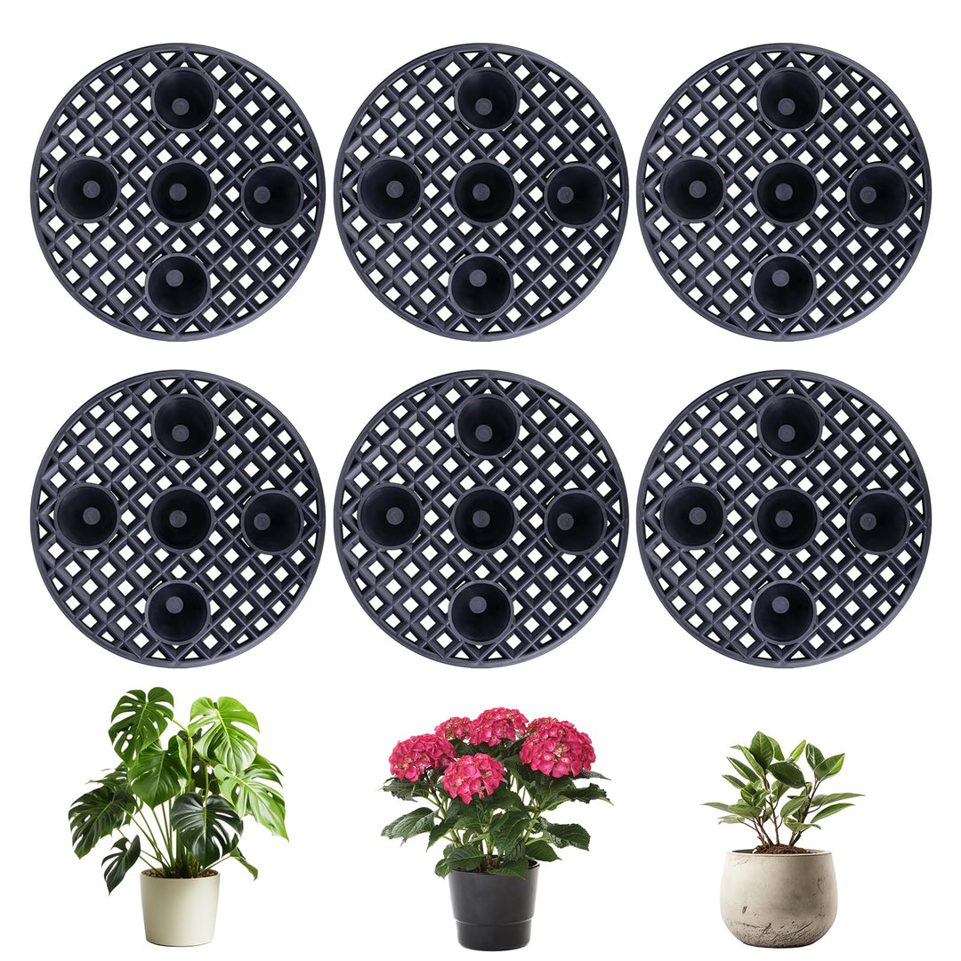 GAESHOW 6 Stück Blumentopfe Mesh Pads, 20cm Blumentopfgitter Matten, Bonsai Gitter, Kunststoff Blume