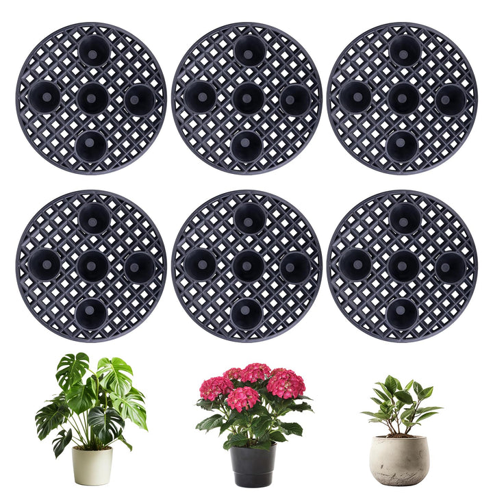 GAESHOW 6 Stück Blumentopfe Mesh Pads, 20cm Blumentopfgitter Matten, Bonsai Gitter, Kunststoff Blume