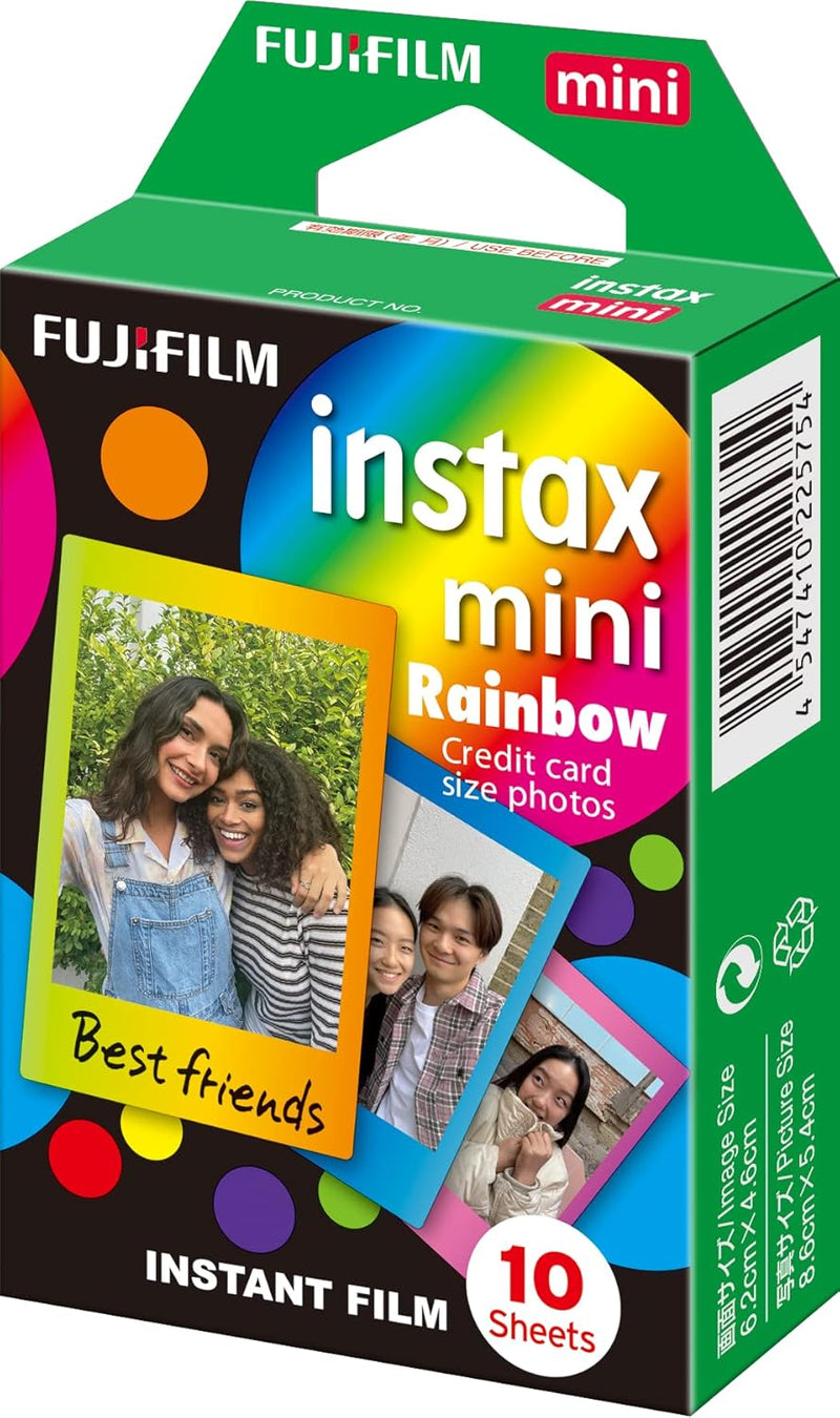 LiPlay Zubehör-Set & Fujifilm Instax Mini Instant Film, Regenbogen, Einzelpackung Blush Gold Bundle