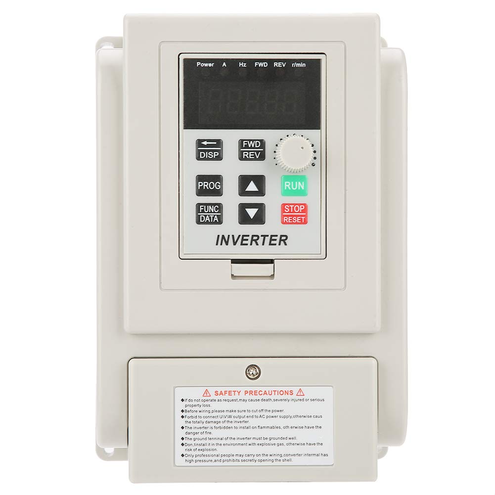 Tosuny VFD Frequenzumrichter, VFD Drehzahlregler Inverter Motor 220 V Einphasen Frequenzumrichter VF