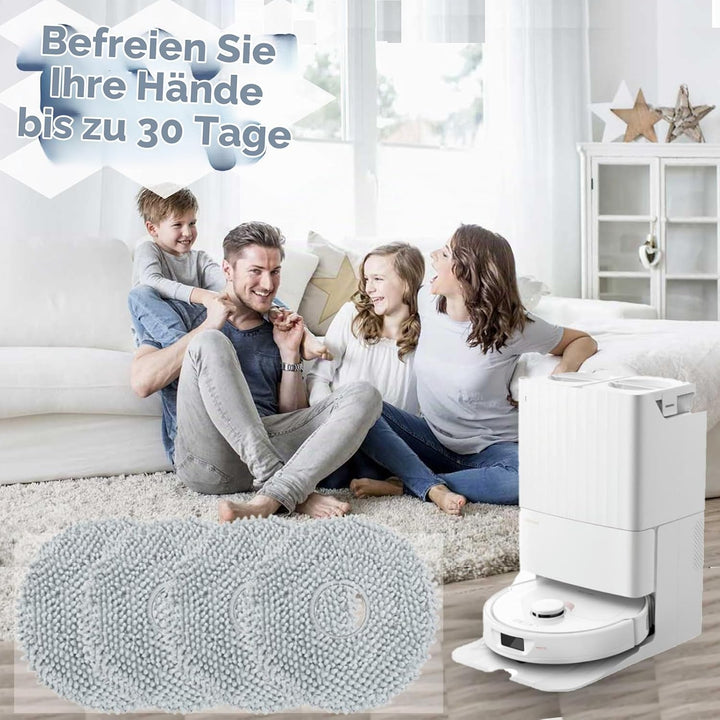 8 Stück Ersatz Wischtücher für Roborock Q Revo/Qrevo Curv/Qrevo MaxV/Qrevo Pro/Qrevo S Wischtücher,