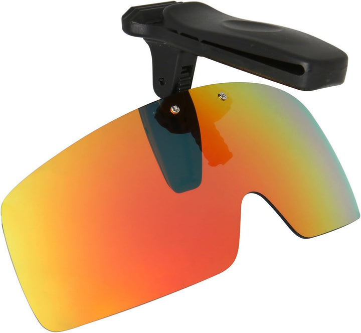 HKUCO Sonnenbrille Clip Rot/Grün Polarisiert Lenses Hat Visors Clip-on Sonnenbrille Zum Fishing/Biki