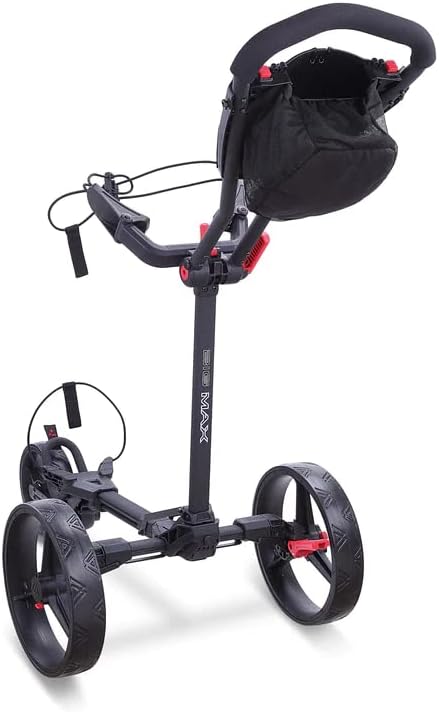Big Max Blade Trio 3-Rad Golftrolley Ultra flach 2023 Schwarz, Schwarz