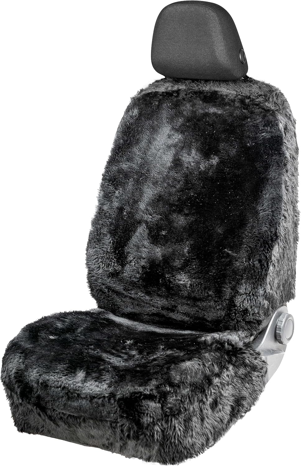 Walser Lammfell Autositzbezug Mona, 100% Lammfell Sitzbezug für Auto, 1 Stück Lammfell Sitzbezüge Au