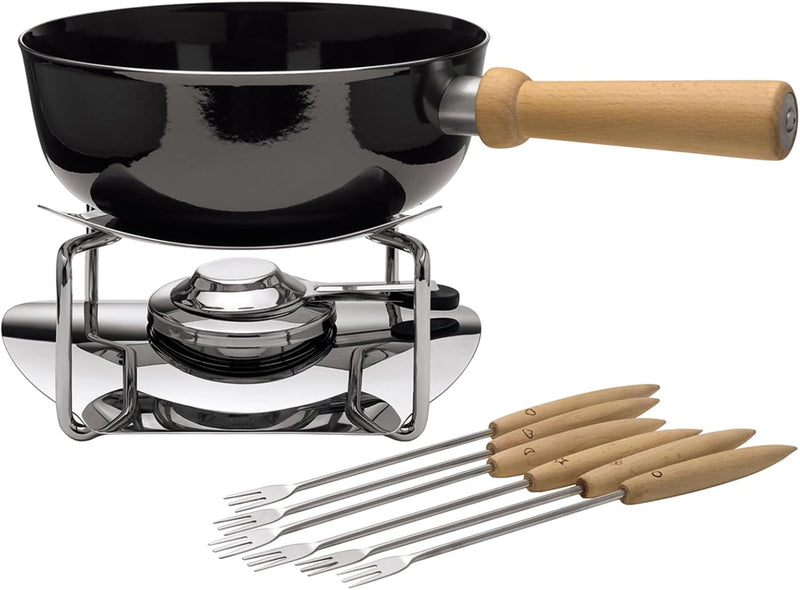 Silit Käsefondue-Set 9-teilig, Fondue für 6 Personen, Silargan Funktionskeramik, Induktion, spülmasc