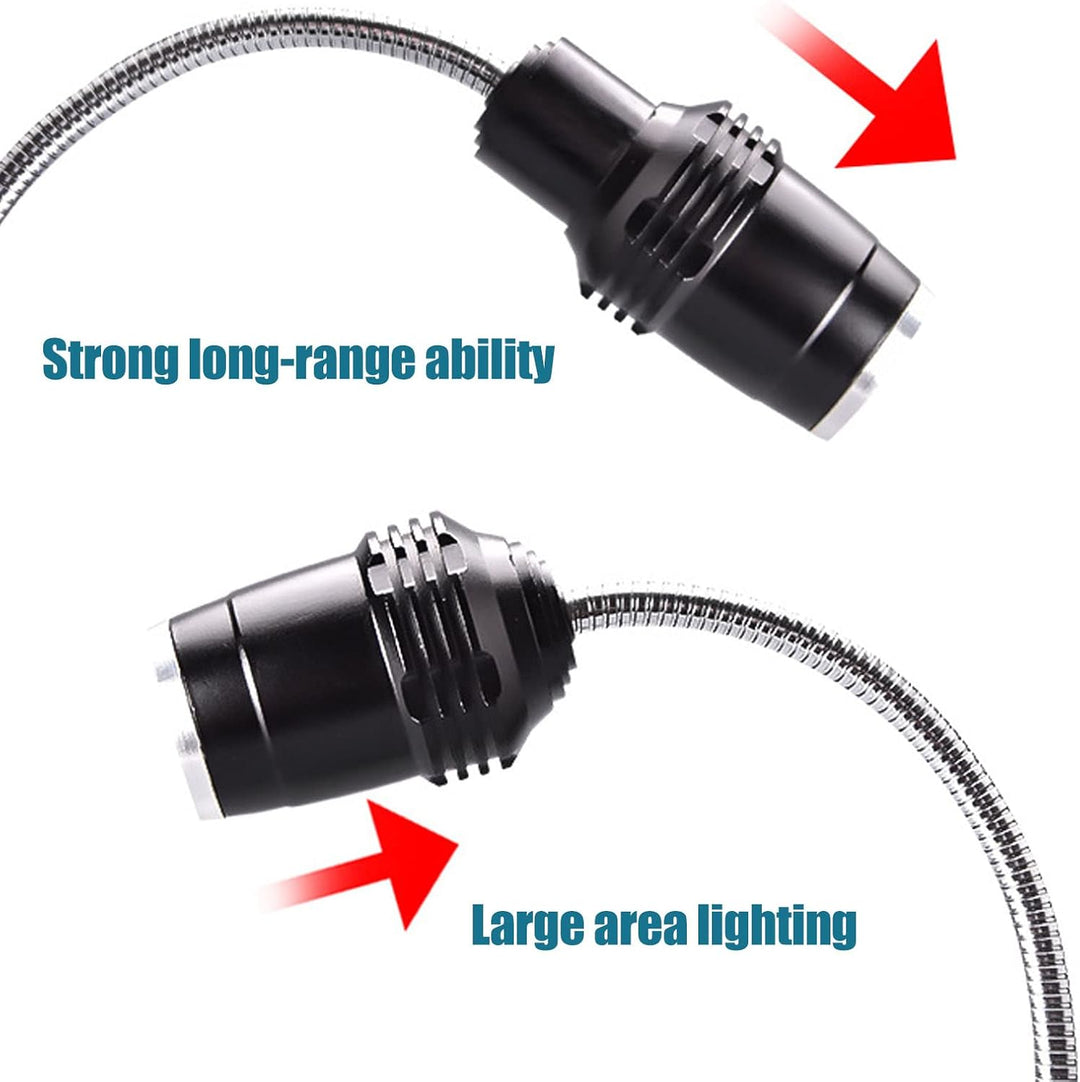 Grilllicht, Magnetfuss, Aluminiumlegierung, wasserdicht, hitzebeständig, verstellbar, flexibel, Schw
