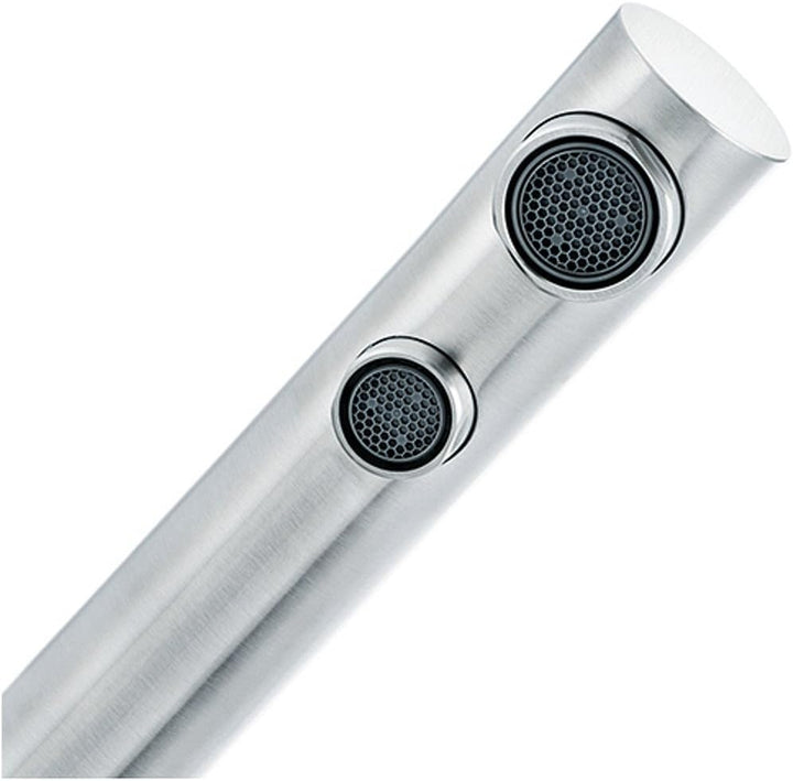 Design Wasserhahn 3 Wege Franke L Auslauf Massiv Edelstahl Küchenarmatur Mischbatterie 3-Wege-Wasser