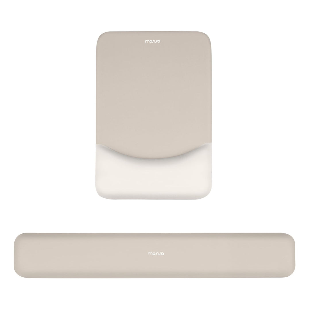 MOSISO Handballenauflage für Mauspad & Tastatur Set – Rechteckig Ergonomisches Mauspad & Handauflage